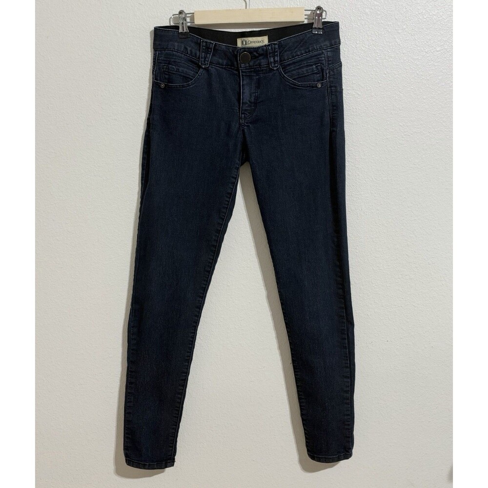 Democracy “Ab” solution Dark Wash Indigo Skinny Jeans Size 6 Slimming Stretch